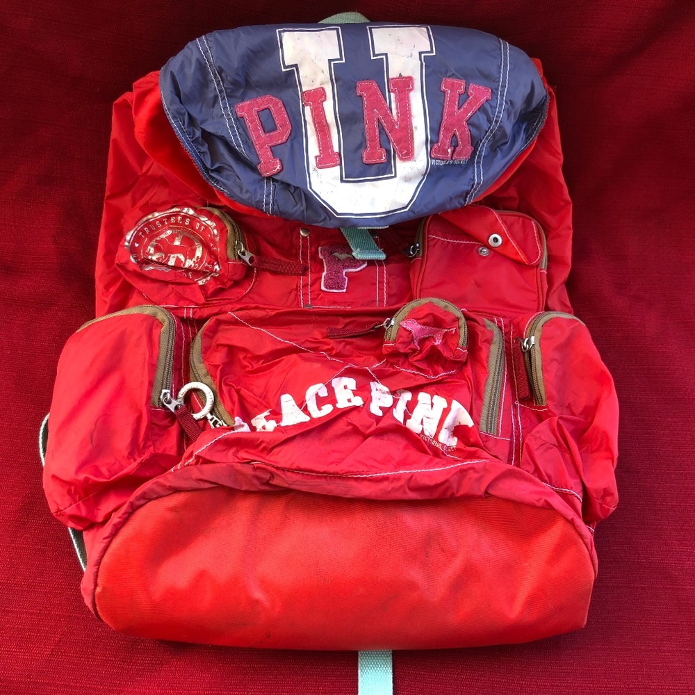 RARE Pink Victoria's Secret Backpack